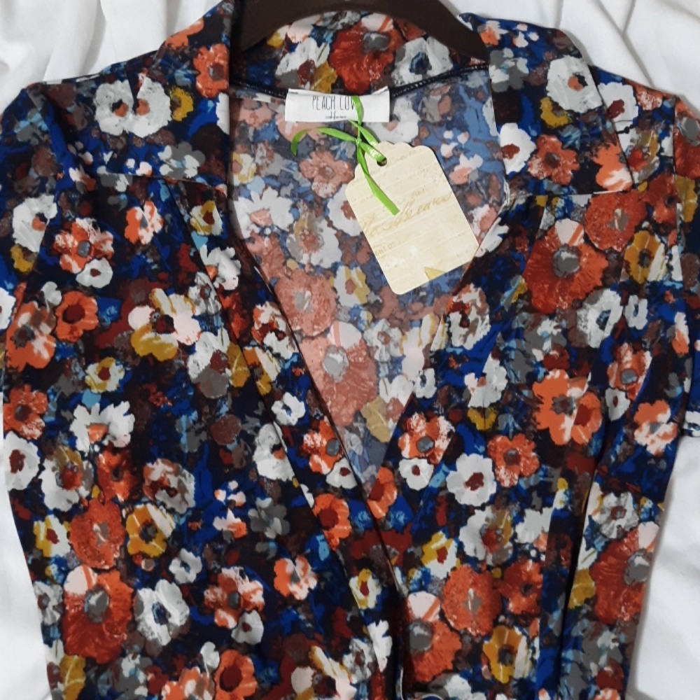 NWT Perfect fall dress- boutique wrap dress - Picture 3 of 4